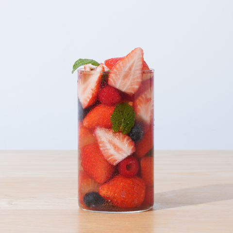 水出しできる。おいしいハーブティー いちごとハイビスカス ティーバッグ 100個入